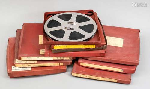 Mixed lot of 16 mm film reels, mid