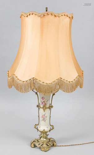 Table lamp, mid-20th century, vase