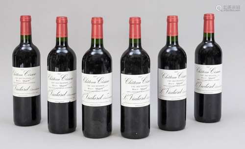 6 bottles 2007 Chateau Cissac, Hau