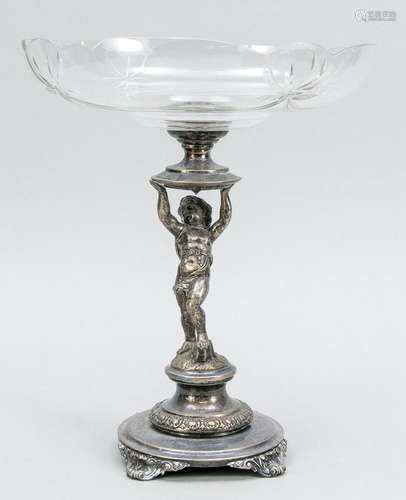 Top bowl, c. 1900, plated, round d