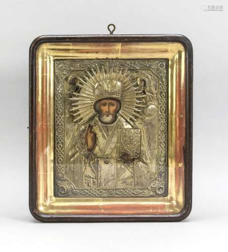 Icon of St. Nicholas, Russia, 19th