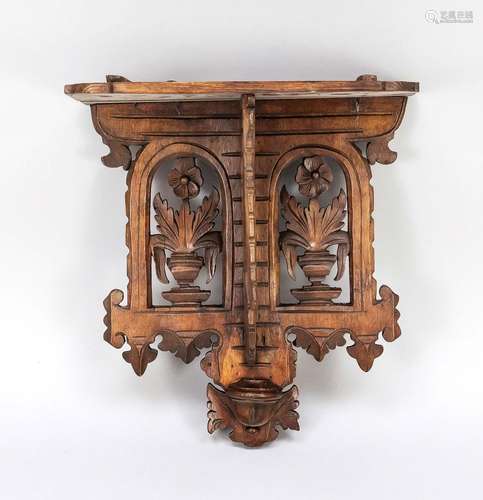 Wall console, around 1900, wood, c