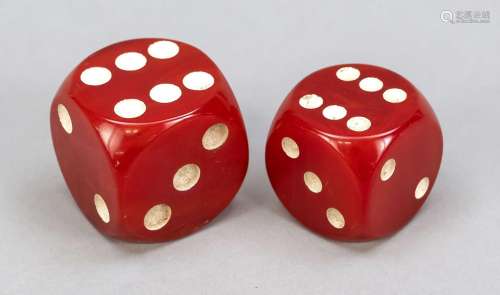 2 dice, GDR, 2nd half of 20th cent
