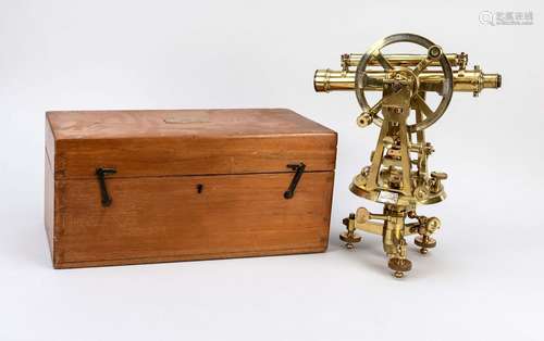 Theodolite in a mahogany case, Man