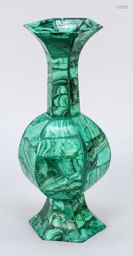 Vase of malachite, 2nd half of the