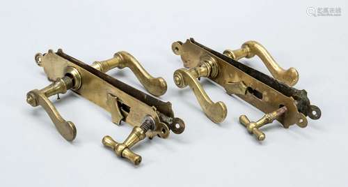 Two handle sets, early 20th centur