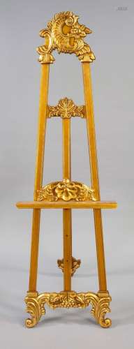 Easel, 21st century, wood, gold pa