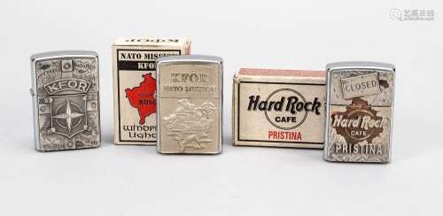 3 Zippo lighters military, 2nd hal