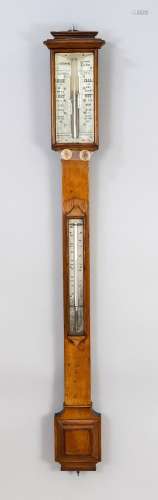 Wall barometer with thermometer, l