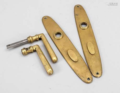 Handle set, early 20th century, br