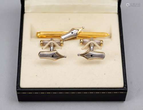 Pen cufflinks and tie bar by Montb