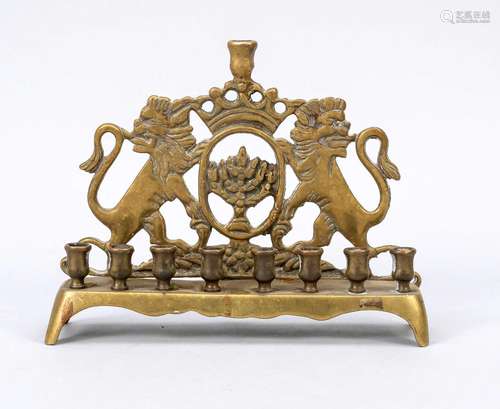 Hanukkah candlestick, 19th century