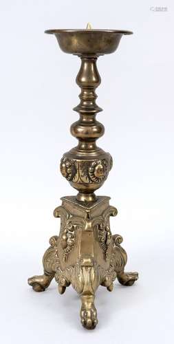 Baroque table candlestick, 18th ce