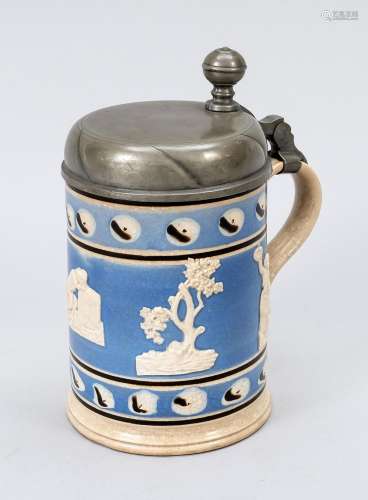 Baroque lidded tankard, 18th centu