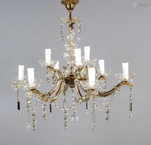 Crystal chandelier (Murano?), 20th