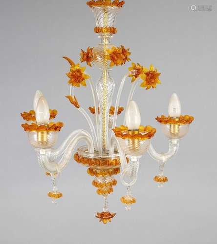 Hanging lamp, 20th century, Murano