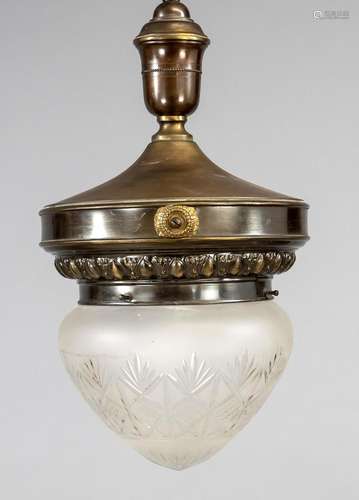 Hanging lamp, 20th century, brass