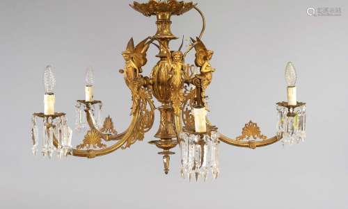 Figural ceiling chandelier, end of