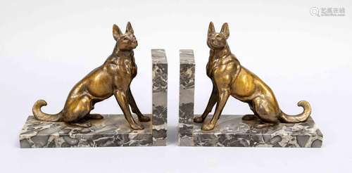 Pair of figural Art Deco bookends,