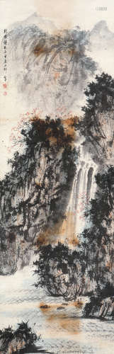现代傅抱石（1904-1965）山水镜片