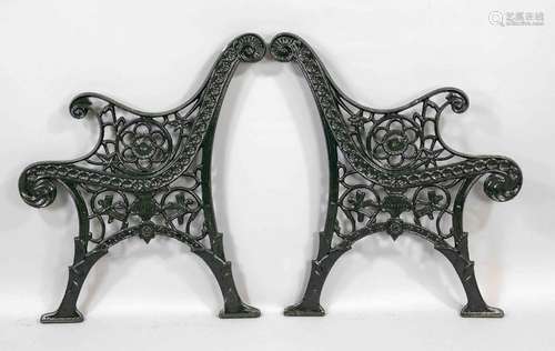 Garden bench frame, 19th/20th cent