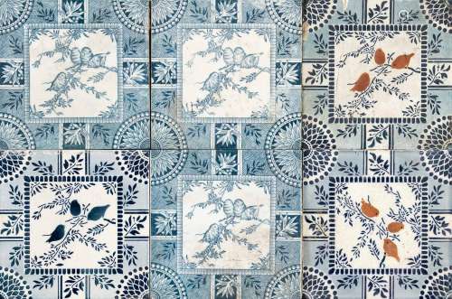 23 Tiles, early 20th century, poly