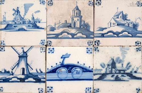 113 Tiles, Holland, 18th/19th cent