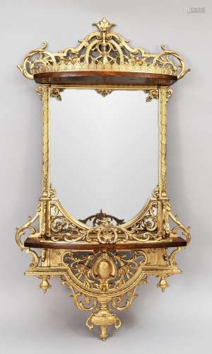 Mirror, mid 19th century, gold-bro