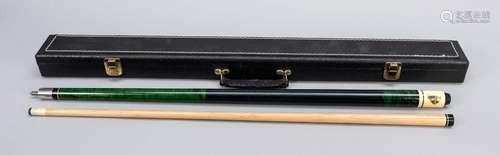 Billiard cue in case, 2nd h. 20th