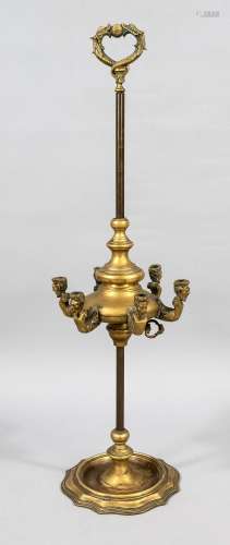 Large oil lamp, 18th century, bron