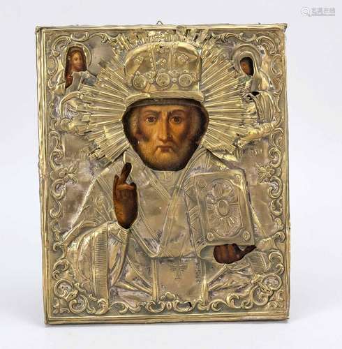 Oklad icon of St. Nicholas of Myra