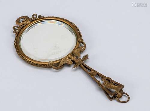 Hand mirror, c. 1800, bronze, Empi