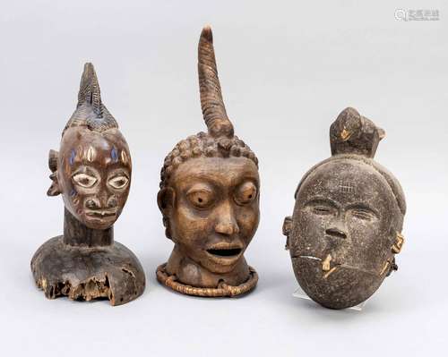 Three African cult objects: a mask