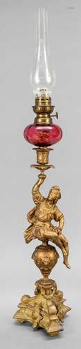 Figural petroleum lamp, end of the