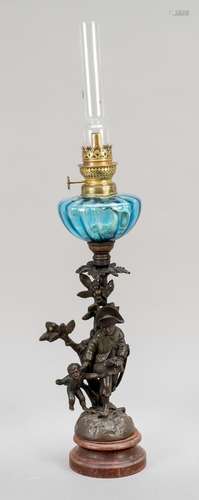 Figural paraffin lamp after Henryk