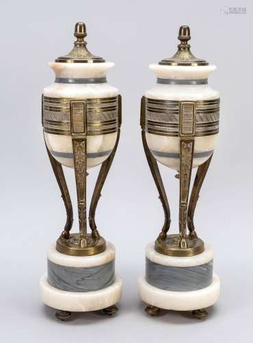 Pair of ornamental vases, France 1