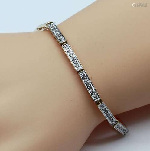 14 kt gold diamond-bracelet