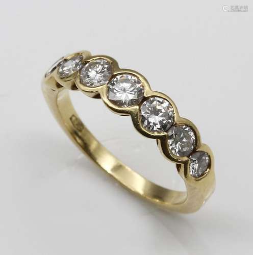 18 kt gold-brilliant-ring,