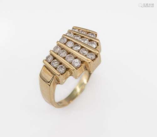 10 kt gold brilliant-ring,