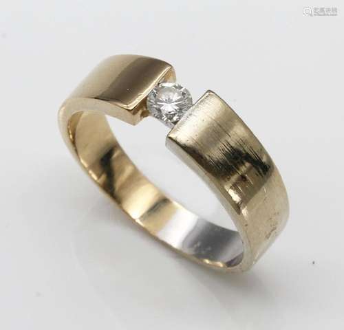 14 kt gold brilliant-ring,