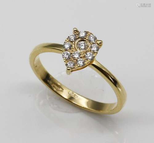 18 kt gold brilliant-ring