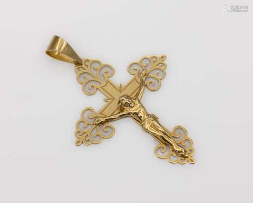 18 kt gold crosspendant