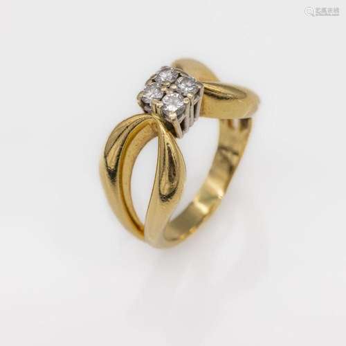 18 kt gold brilliant-ring