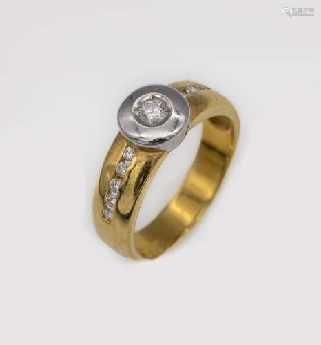 18 kt gold brilliant-ring,