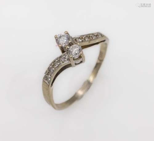 14 kt gold diamond-ring,