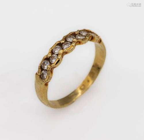 14 kt gold brilliant-ring,