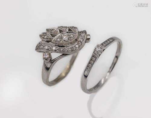 lot 2 diamond-rings