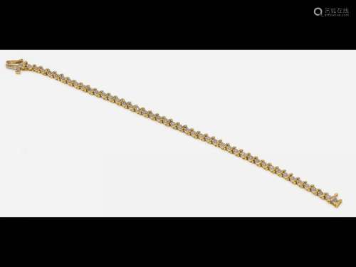 14 kt gold diamond-bracelet