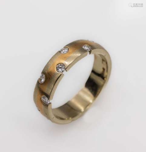 18 kt gold bandring with brilliants