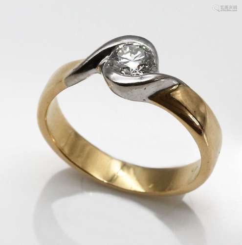 18 kt gold brilliant-ring